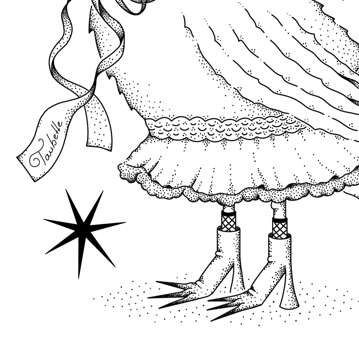 Taubette (die schicke Taube) - Print A5