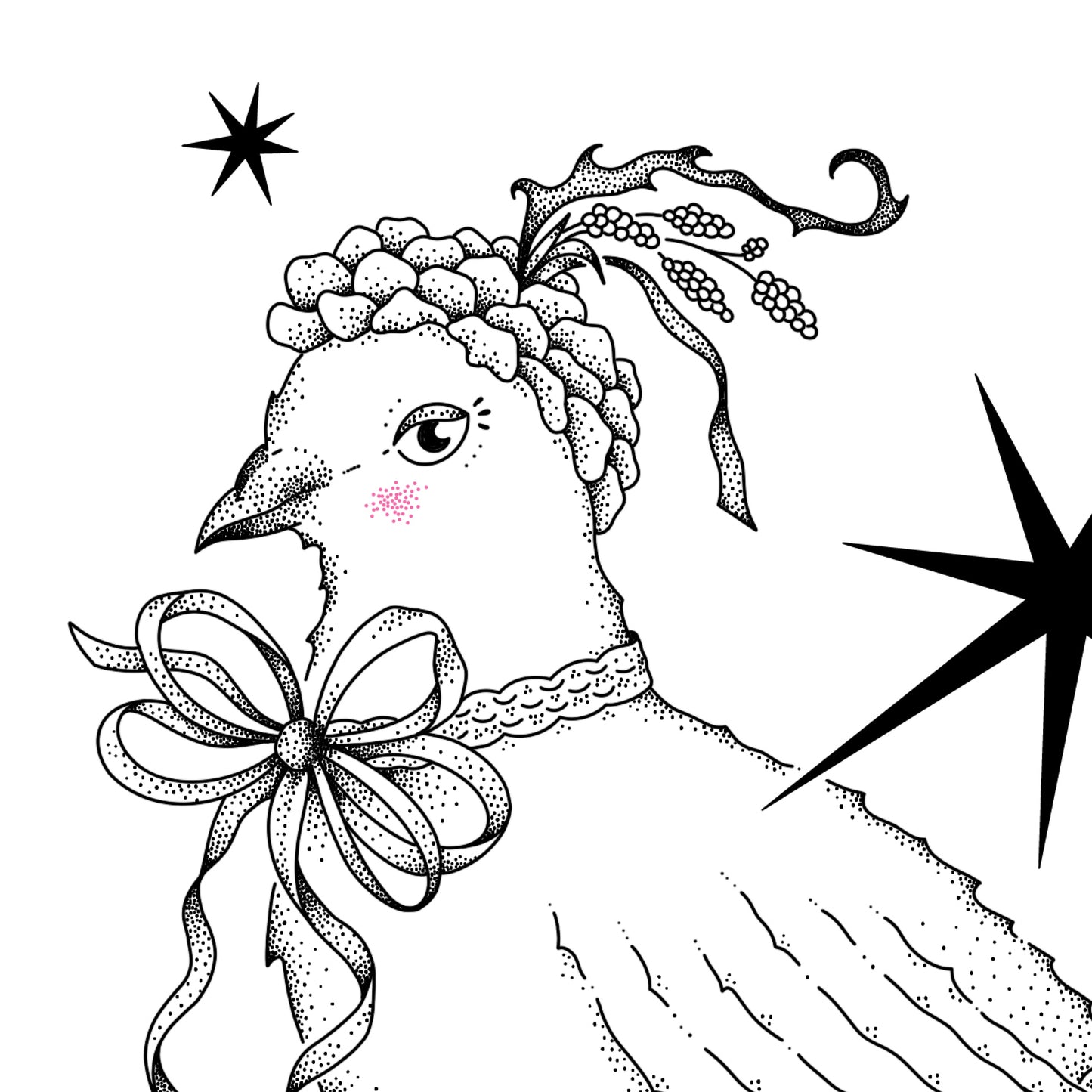 Taubette (die schicke Taube) - Print A5
