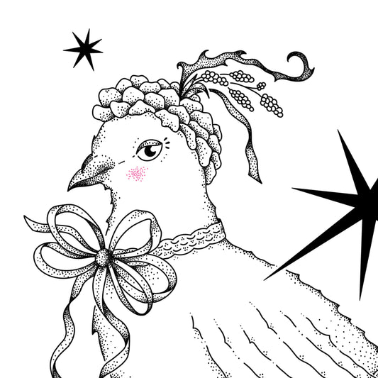 Taubette (die schicke Taube) - Print A5